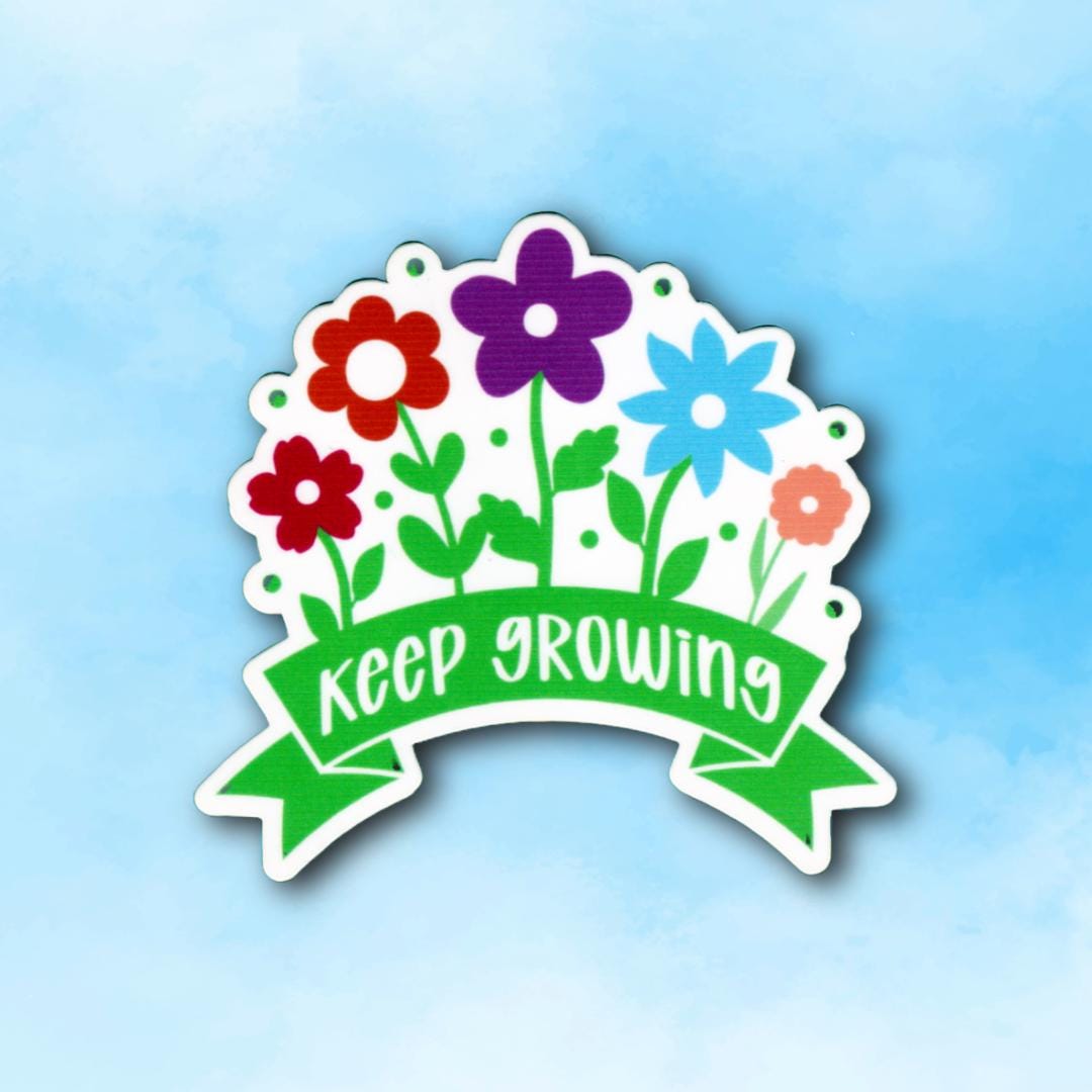 Keep Growing Sticker | Encouraging Reminder for Progress & Self ...