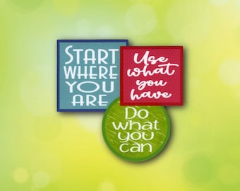 Start Where You Are Sticker | Motivational Laptop, Water Bottle Decal