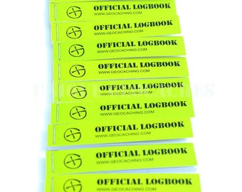 10 pcs small geocaching  logbooks w 34 pages, 204 logs for small PET micro soda container petling