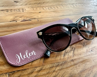 Personalised glasses case | Custom Sunglasses pouch envelope case | Customised eyewear case | Glasses accessories with Name |