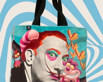 Tote bag terciopelo Dalí