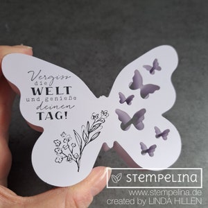 Schmetterling mit Spruch Geschenk zum Muttertag oder Geburtstag Deko Raysin Modell F