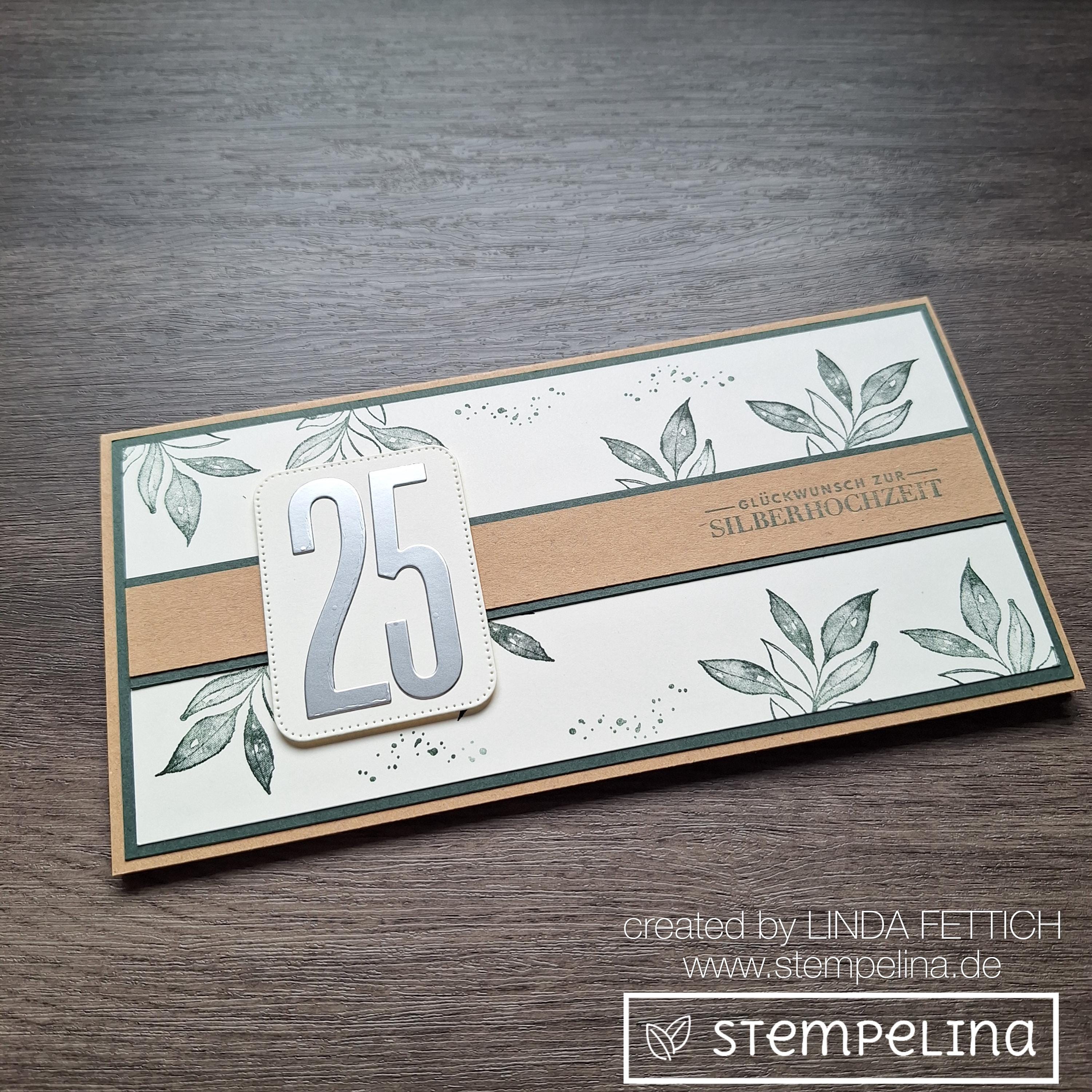 Maturi Hochzeitskarte Zum 25. Jubiläum - Blanko-Grußkarte In Schottenkaro Design, Innen Leer (hergestellt In UK)