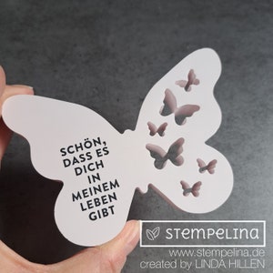 Schmetterling mit Spruch Geschenk zum Muttertag oder Geburtstag Deko Raysin Modell A