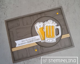 Geburtstagskarte für Männer mit Bierkrug