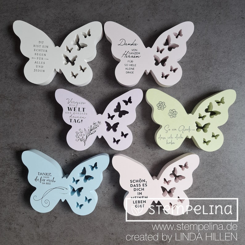 Schmetterling mit Spruch Geschenk zum Muttertag oder Geburtstag Deko Raysin Bild 3