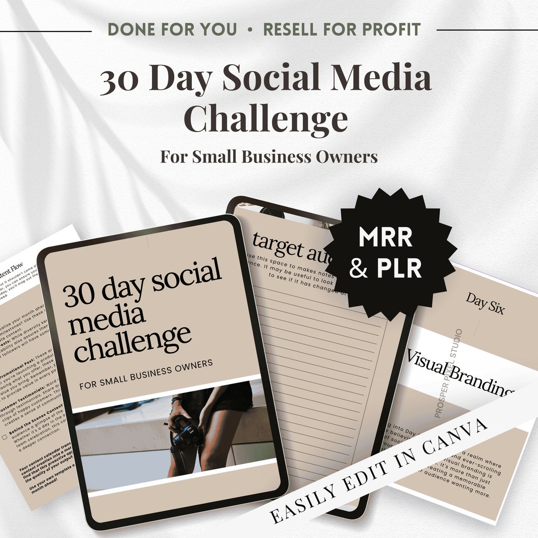 MRR 30 Day Social Media Challenge for Small Businesses - Master Resell ...