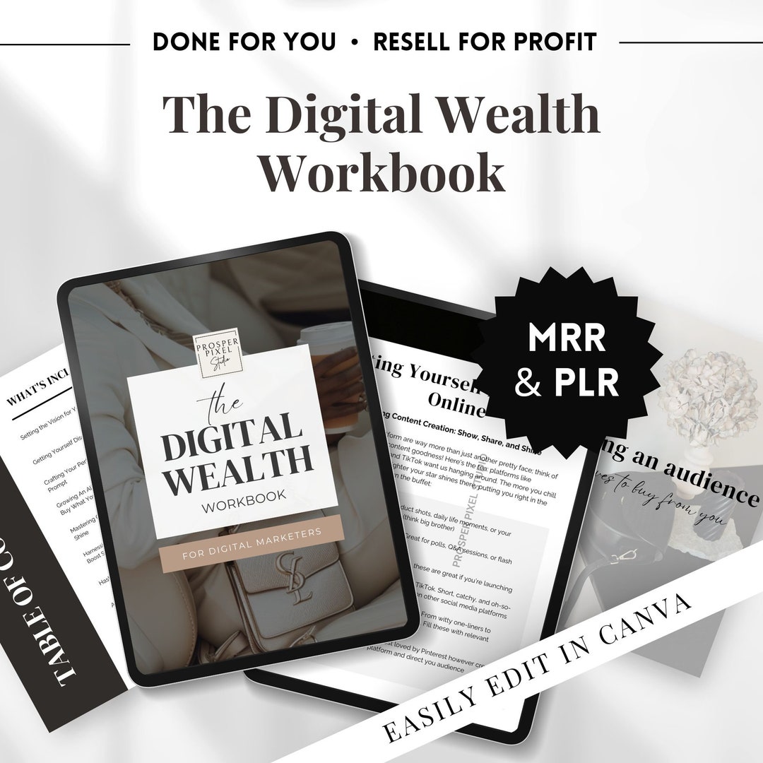 Master Resell Rights PLR Digital Product, Canva Ebook, Digital ...