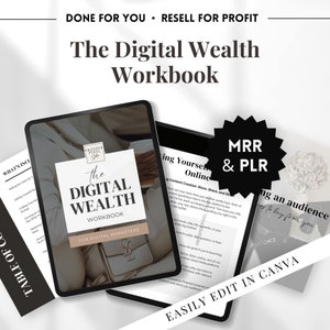 Master Resell Rights PLR Digital Product, Canva Ebook, Digital Marketing MRR Templates. Create passive income by selling as your own on Etsy