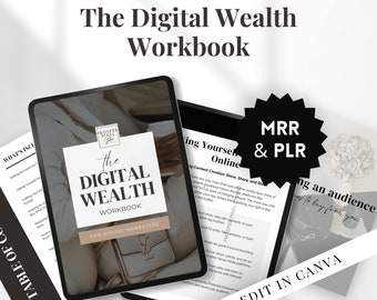 Master Resell Rights PLR Digital Product, Canva Ebook, Digital Marketing MRR Templates. Create passive income by selling as your own on Etsy