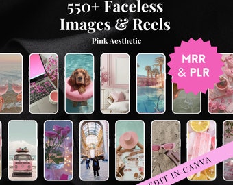 Faceless Digital Marketing, Aesthetic Stock Photos and Videos, Reels, Master Resell Rights MRR, Private Label Rights PLR Instagram Templates