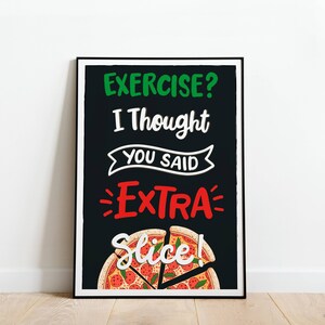 Funny Italian Pizza Poster, Printable Poster For Kitchen Decor, Food Lover Gift, Digital Download Jpeg Pizza Art, Pizza Poster For Pizzeria