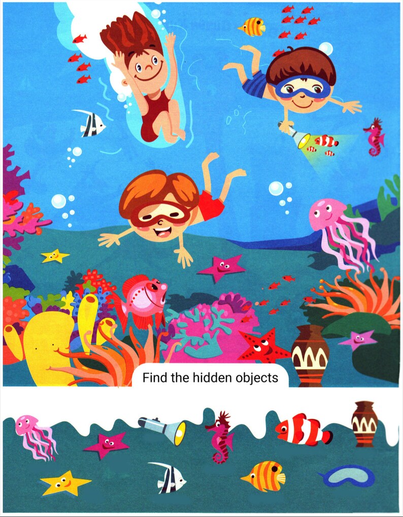 Preschool Hidden Pictures 3 Find the Objects Printable Hidden Objects ...