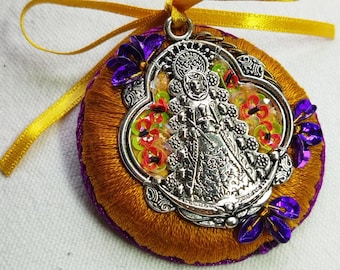 Série limitée !  Broche pendentif Vierge du Rocio