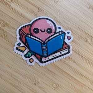 Bücherwurm Sticker