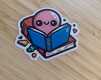 Bookworm Sticker