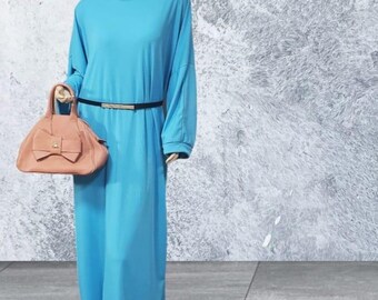 loose style batwing style ribbed abaya