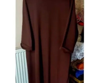 loose style batwing style ribbed abaya