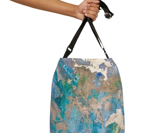 Adjustable Tote Bag Turquoise Waters