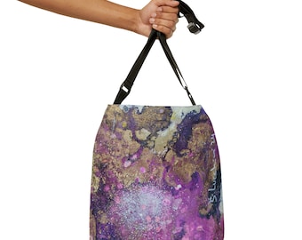 Adjustable Tote Bag Pink Galaxy