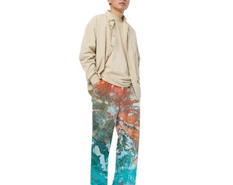 All-over print unisex wide-leg pants