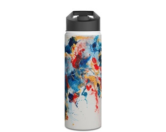 Stainless Steel Water Bottle, Standard Lid, Great Reef Barrier