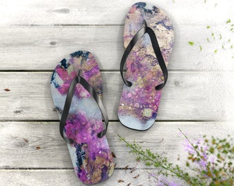 Flip Flops Pink Galaxy