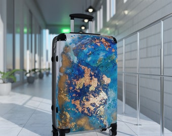 Suitcase Blue Sea