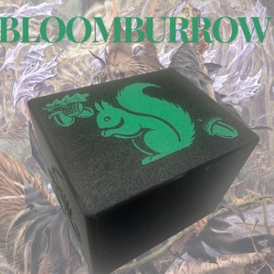 Boîte de pont MTG Bloomburrow Squirrel Commander personnalisée imprimée en 3D - Rangement adorable et fonctionnel !