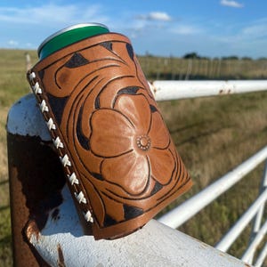Leather Can Koozie