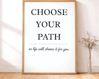 Motivational Office Wall Art – Minimalist Inspirational Poster (Digital Download)