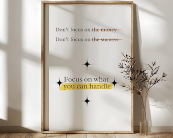 Minimalistic wall art – Encouragement sign, Uplifting poster (Digital Download, Vertical)