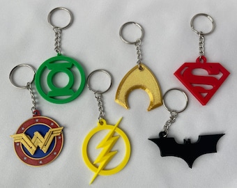 DC Superhero Keychains