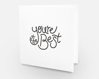 You're The Best Card – Smile Collection, Positivity on Silk Card