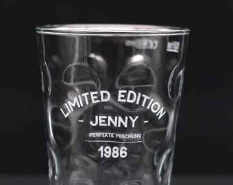 Dubbeglas personalisiert 0,5L Schoppenglas mit Gravur Schorleglas Wunschtext Pfalz Geschenkidee fuer Weinfest Pfalzliebe & Vatertag Geschenk