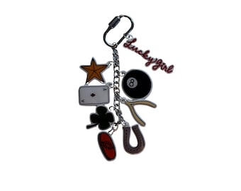 Lucky Girl Charm Keychain