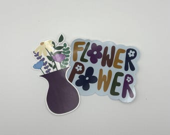 Flower Doodles / Hand Drawn Stickers and Magnets