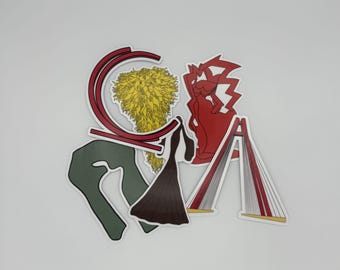 Columbus, IN / Public Art / Hand Drawn Stickers and Magnets