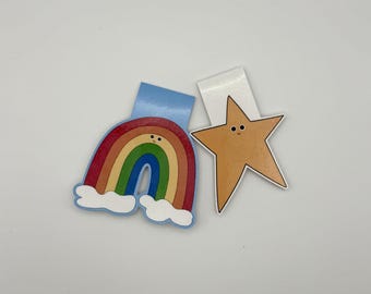 Little Doodles / Hand Drawn Magnetic Bookmarks