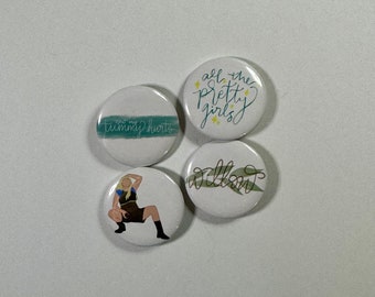 Reneé Rapp Hand Drawn Button Pin