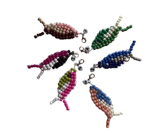 CUSTOM Beaded Fish Keychain
