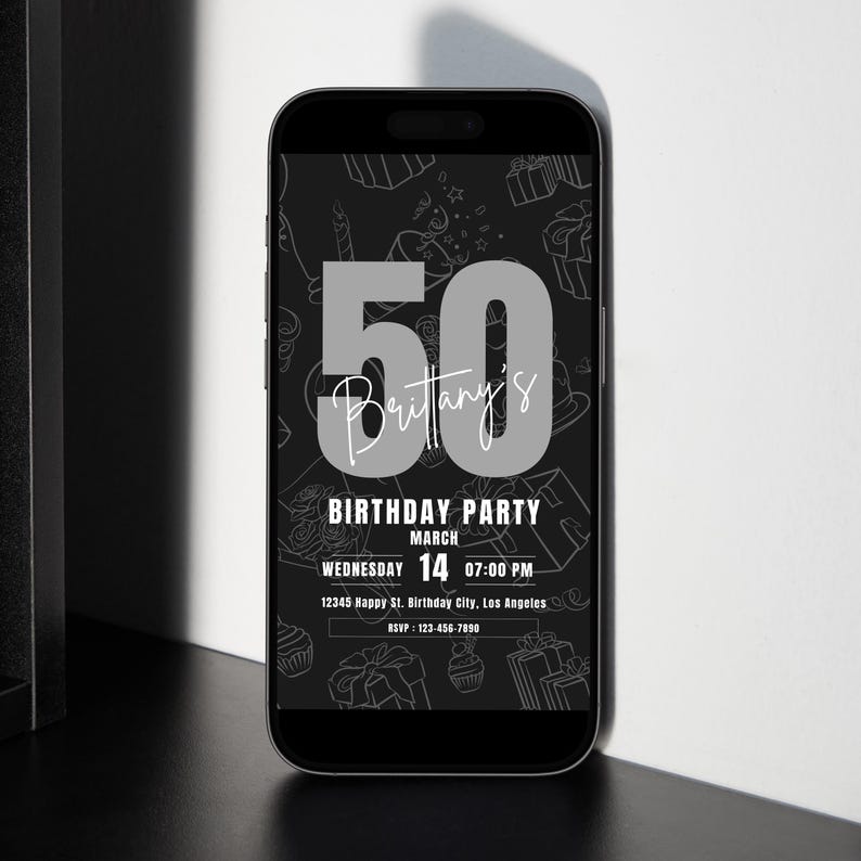 Editable Birthday Invitation | Printable Bday Party Invite | Shareable ...