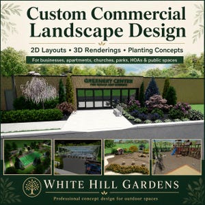 Custom Commercial Landscape Design Plan: 2D/3D Renderings & CAD Files