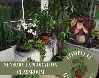 Sensory Garden Classroom Plan: Therapeutic Indoor Nature Space (Digital Download)