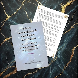 Legacy Report. A unique report on astrology, numerology and personalized strategies to grow in different areas of life.