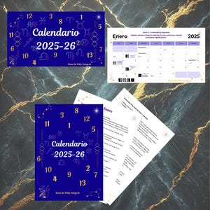 Agenda Maestra 2025-26. Calendario e informe de astrología y numerología con los días más propicios y especificos para ti. Incluye 1 mes.