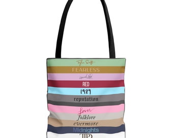 Taylor Swift Albums inspired Tote Bag | Swiftie Gift | TTPD | All Albums | Swiftie Party Favor