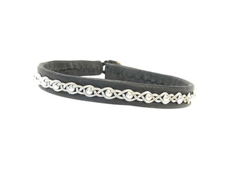 Lapland Sami Bracelet, Reindeer leather, Custom made