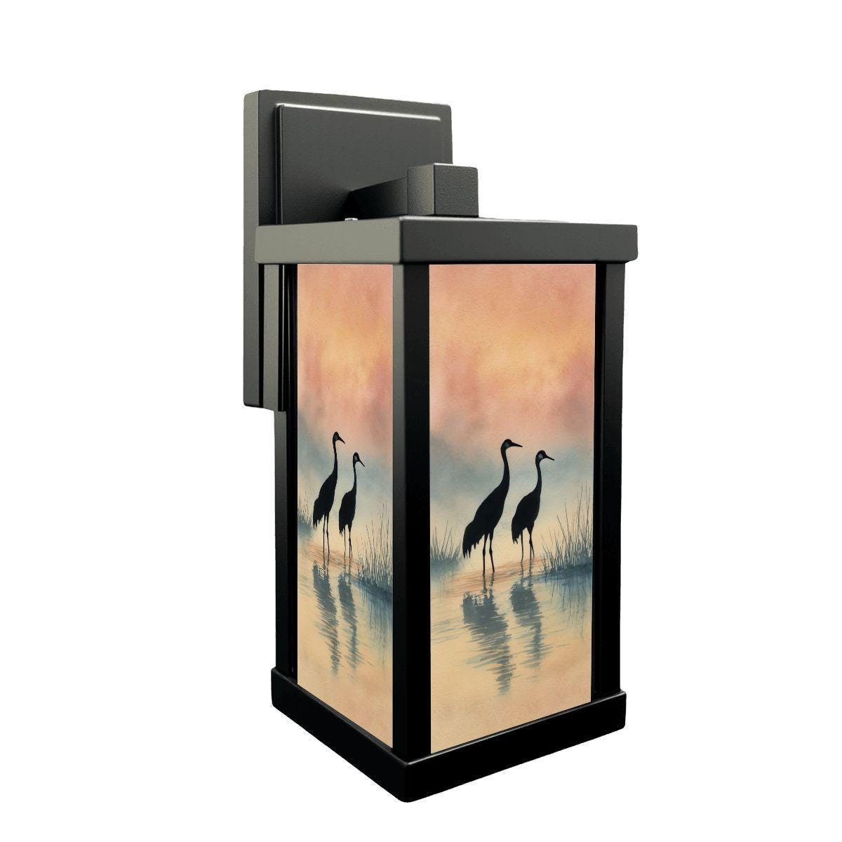 34 Front Porch Decor Ideas for Every Season 12 Sandhill Crane Outdoor Wall Lantern, Nature Inspired Decorative…