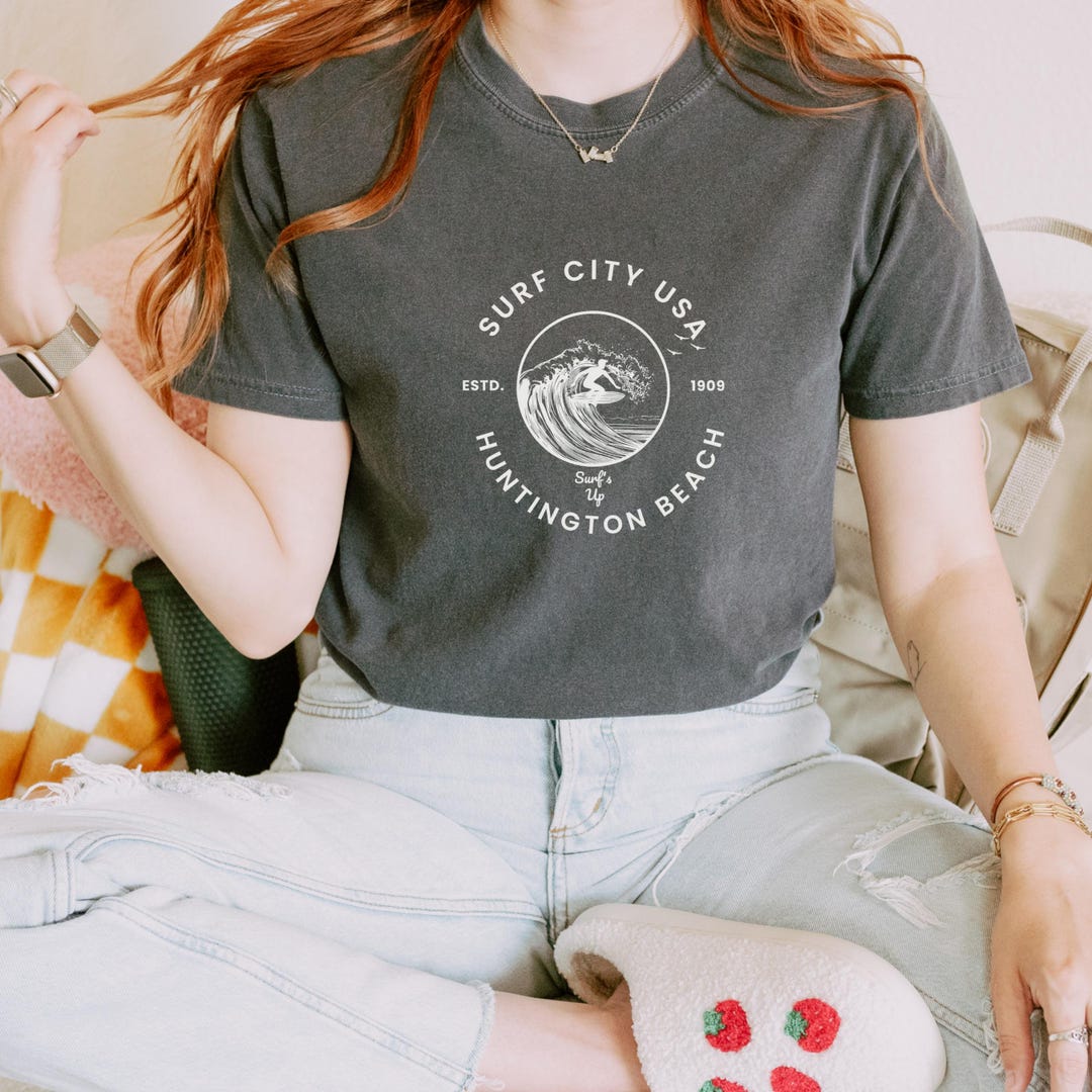 Retro Brand Black Label Surf City USA Tee